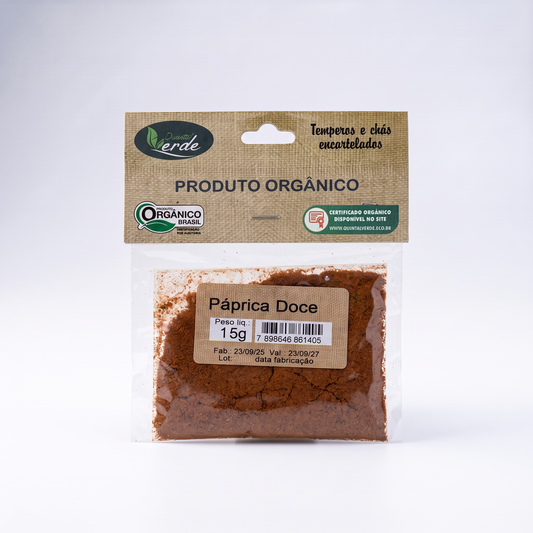 Páprica Doce Orgânica