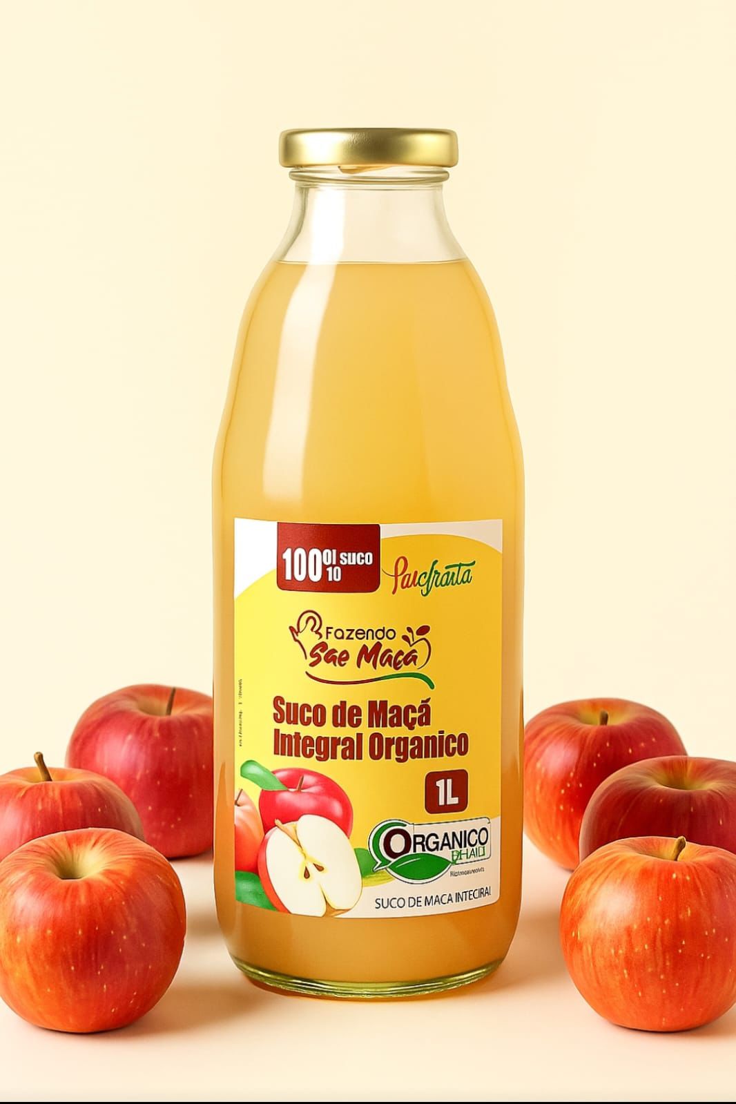 Suco de Maçã Integral Orgânico - 1L