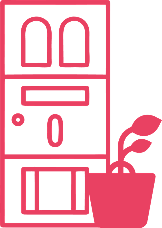 na sua porta, sem dor de cabeça